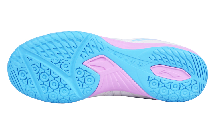 Shop 李宁乒乓球鞋低帮 &#x27;白蓝粉&#x27; APTT007-1