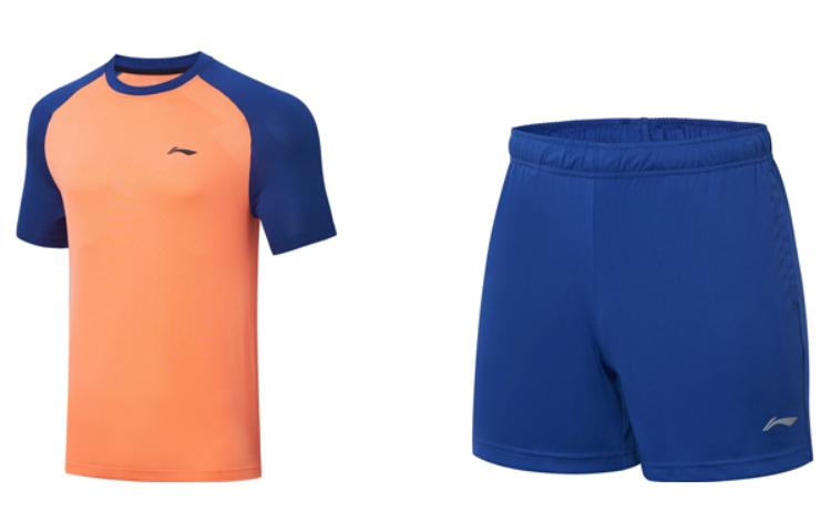 Li-Ning Ping Pong Star Series Unisex Crewneck T-Shirt & Casual Shorts Set AATT003-6