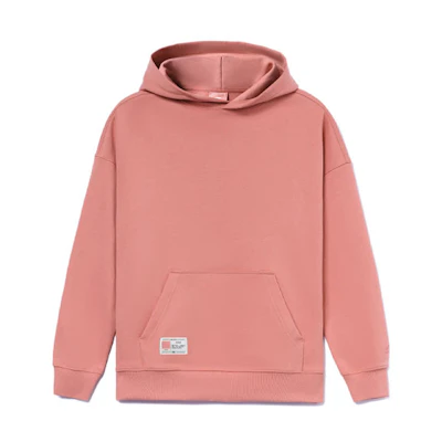 Li-Ning Pink Casual Loose Fit Hoodie with Front Pocket for Men AWDR869-3