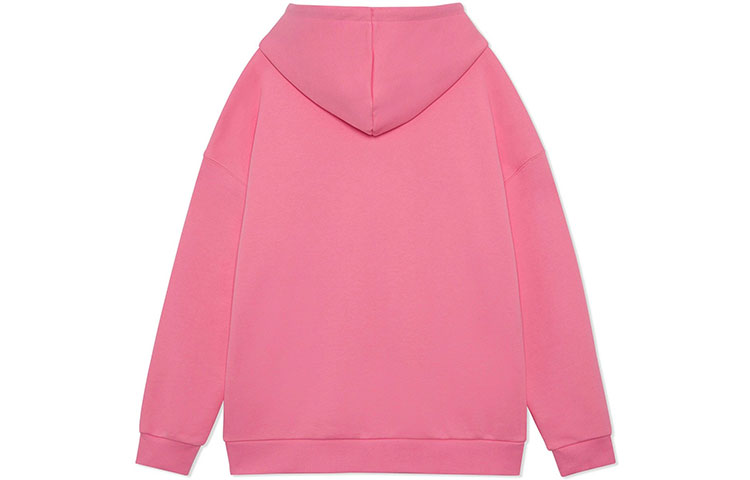 Lookbook Li-Ning Pink Lingzhi Series Logo Hoodie Pullover Unisex Casual Wear AWDRF47-2
