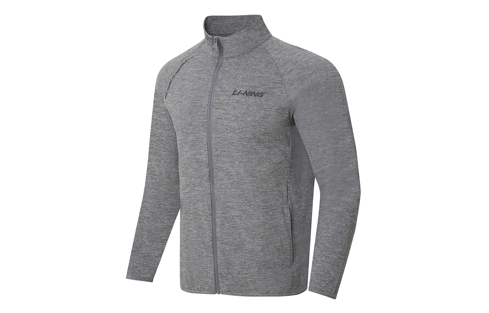 Li-Ning Plain Training Series Long Sleeve Sweatshirt Gray Mix AWDS591-1