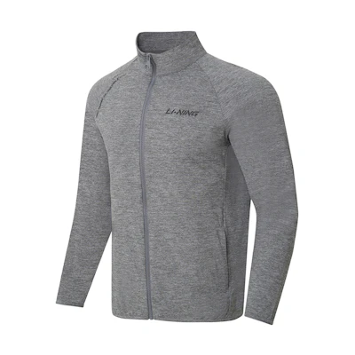 Li-Ning Plain Training Series Long Sleeve Sweatshirt Gray Mix AWDS591-1