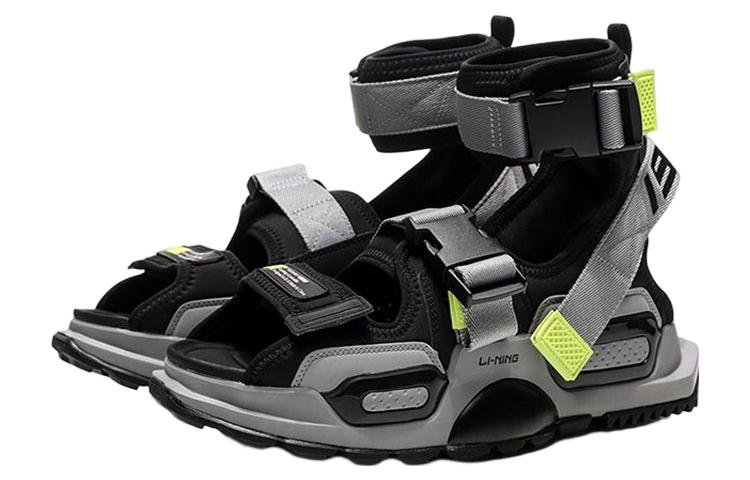 Lookbook Li-Ning PLATFORM Paris Fashion Week Catwalk Grijs Groen Sandalen ''Grijs Groen'' AGBN077-5