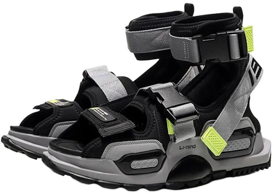 Li-Ning PLATFORM Paris Fashion Week Catwalk Grijs Groen Sandalen ''Grijs Groen'' AGBN077-5 Lookbook Li-Ning PLATFORM Paris Fashion Week Catwalk Grijs Groen Sandalen ''Grijs Groen'' AGBN077-5