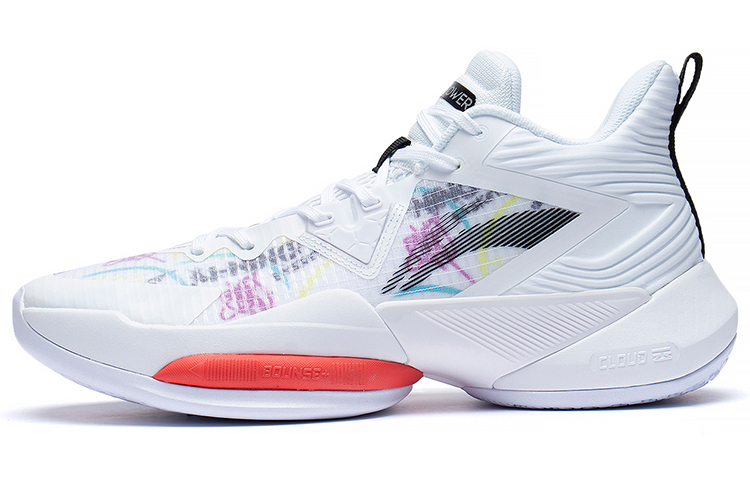 Li-Ning Power 8 Mid 'White Red Black' ABPS073-3
