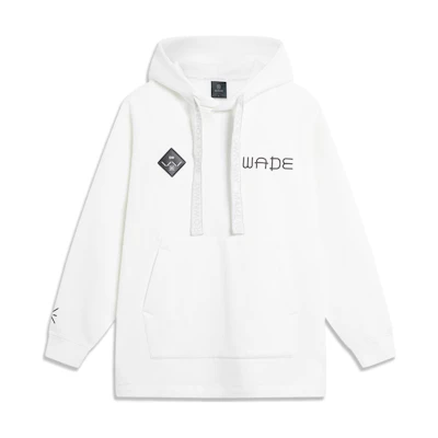 Li-Ning Printed Fleece Hoodie Unisex - Off-White AWDTB77-2