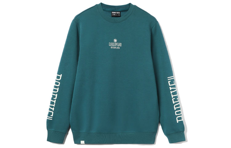 Li-Ning Printed Logo Crewneck Sweatshirt Coral Blue AWDR413-2