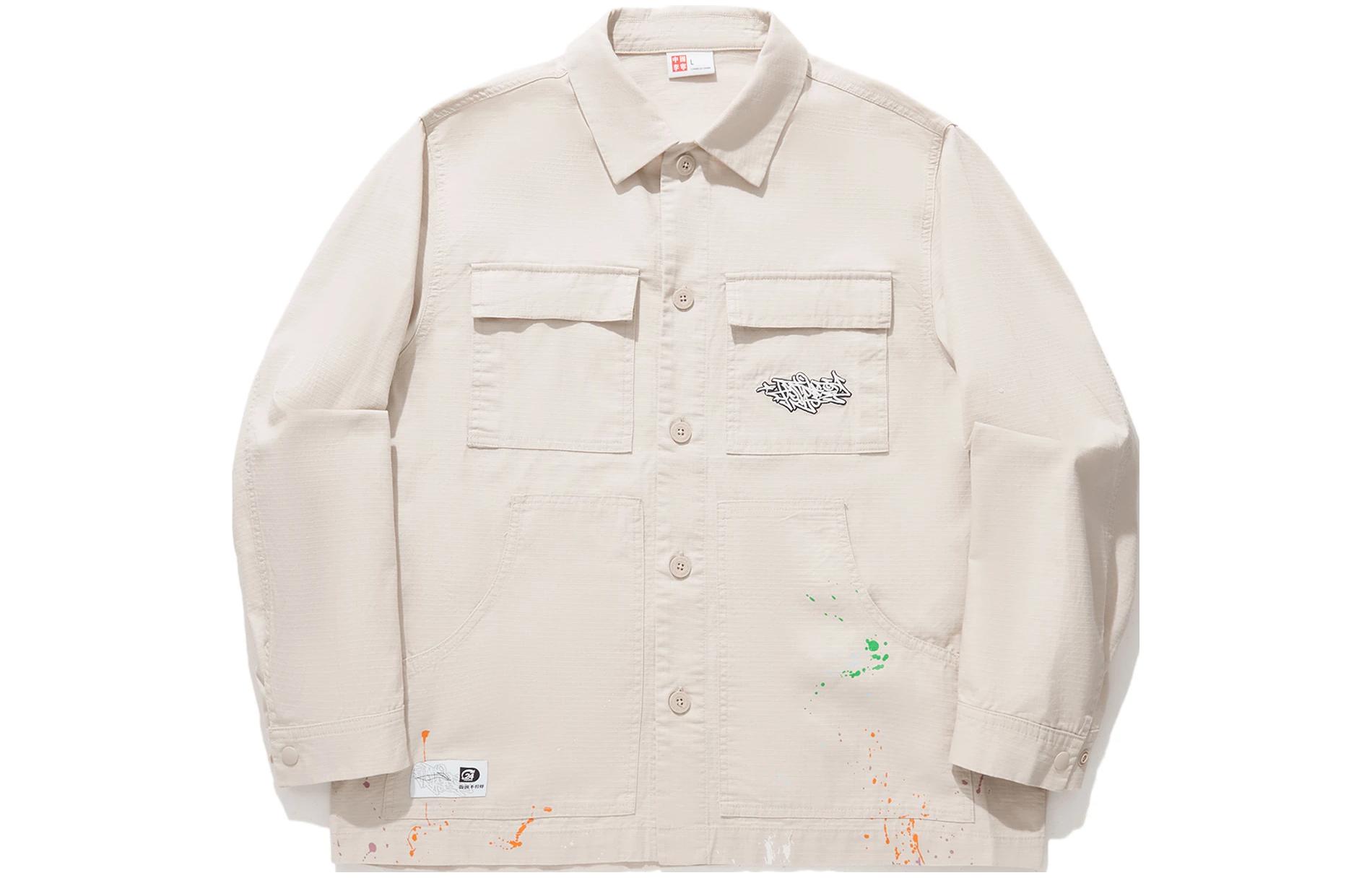 Li-Ning Printed Loose Fit Casual Jacket Cloudy Grey AFDU299-1