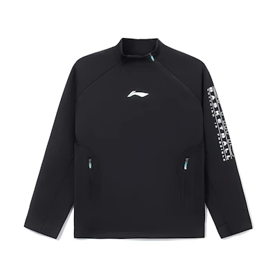 Li-Ning Pro Basketball Pullover Hoodie with Zipper - Black AWDS095-2