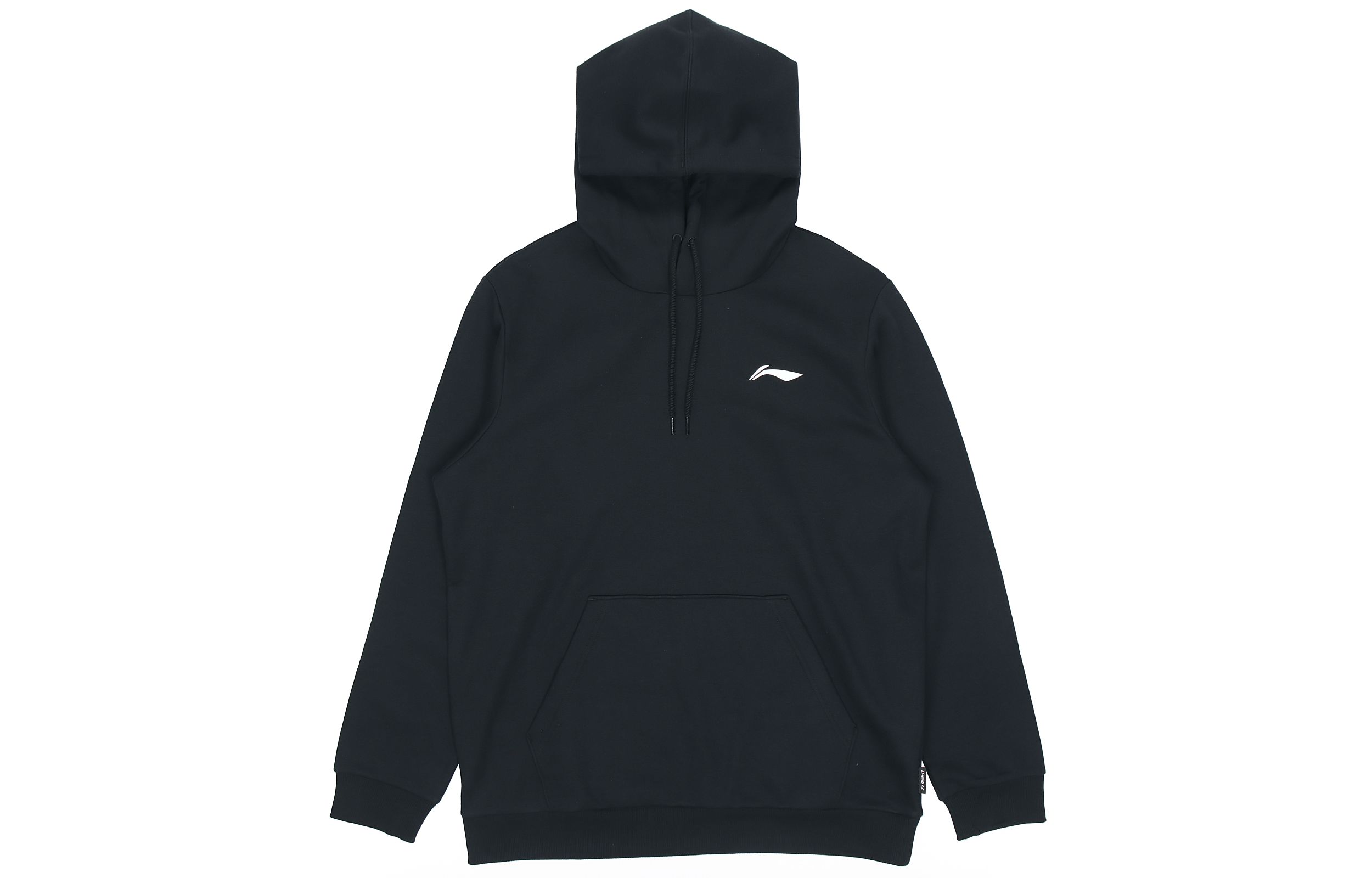Li-Ning Pullover Fleece Sweatshirt Casual Sportswear Black AWDQB27-1