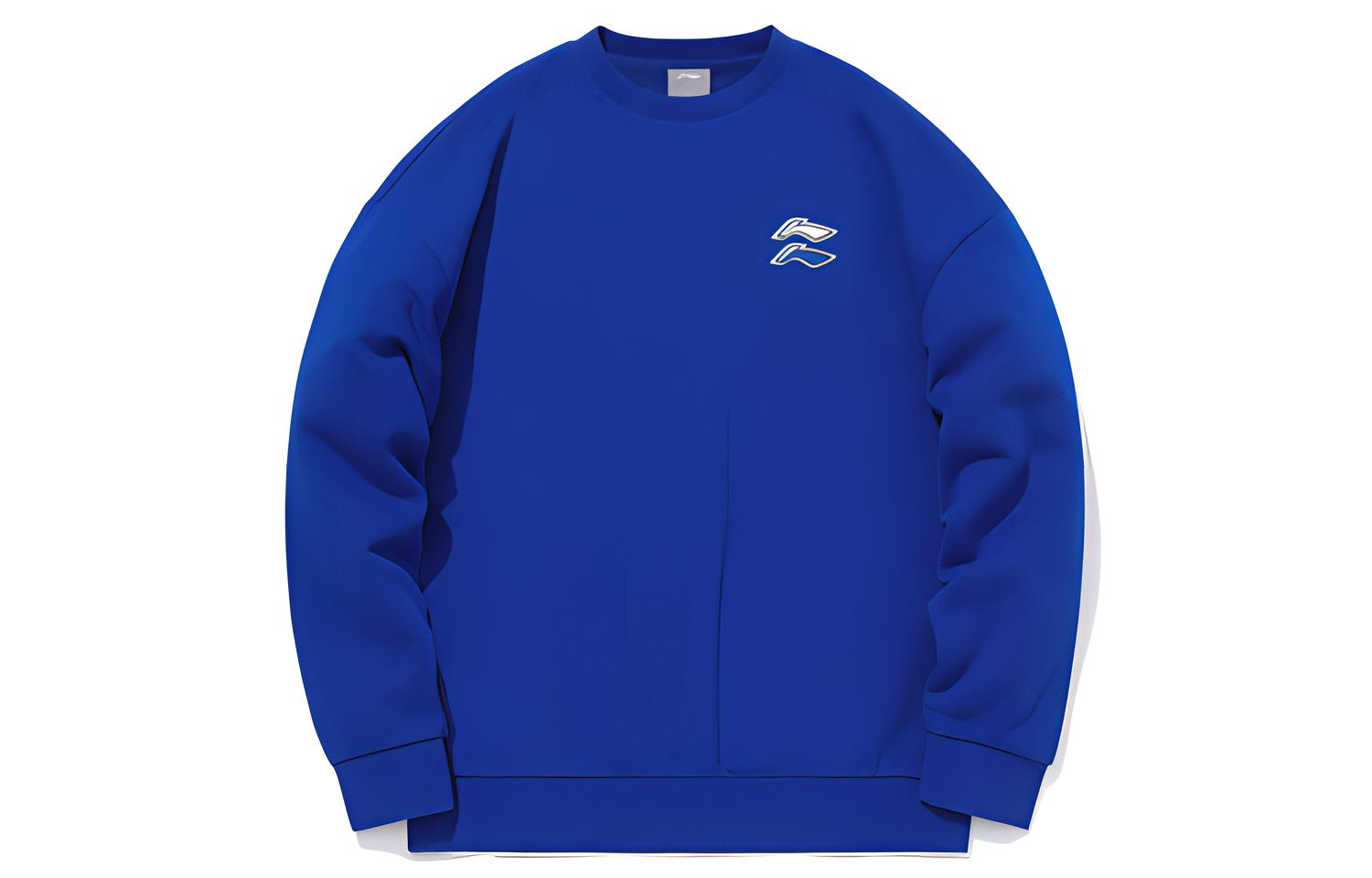 Li-Ning Pullover Fleece Sweatshirt Jingtailan Casual Sportswear AWDQB71-3