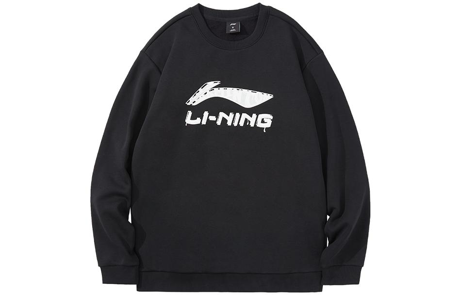 Li-Ning Pullover Fleece Sweatshirt with Logo for Sports & Casual Wear AWDTD87-2