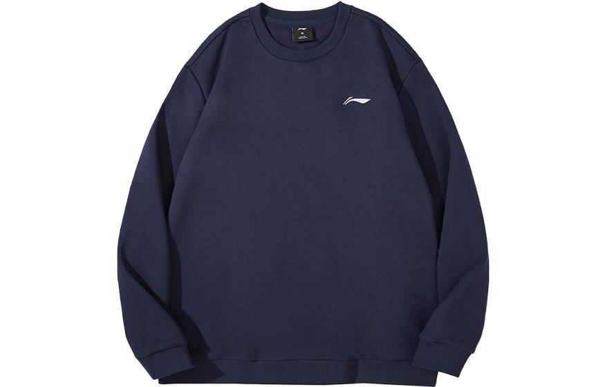 Li-Ning Pullover Running Sweatshirt Navy Blue - Sports Lifestyle Series AWDTD83-4
