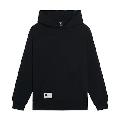 Li-Ning Pullover Sweatshirt Black - Sports Style with Logo and Front Pocket AWDSB15-1