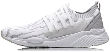 Li-Ning Qicheng Integrated Knit 'White Grey' AGLN083-2 Li-Ning Qicheng Integrated Knit 'White Grey' AGLN083-2