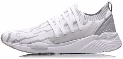 Li-Ning Qicheng Integrated Knit 'White Grey' AGLN083-2 Li-Ning Qicheng Integrated Knit 'White Grey' AGLN083-2