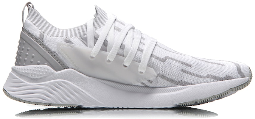 Li-Ning Qicheng Integrated Knit 'White Grey' AGLN083-2 Order Li-Ning Qicheng Integrated Knit 'White Grey' AGLN083-2