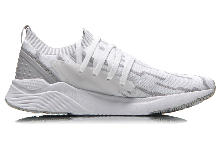 Order Li-Ning Qicheng Integrated Knit 'White Grey' AGLN083-2