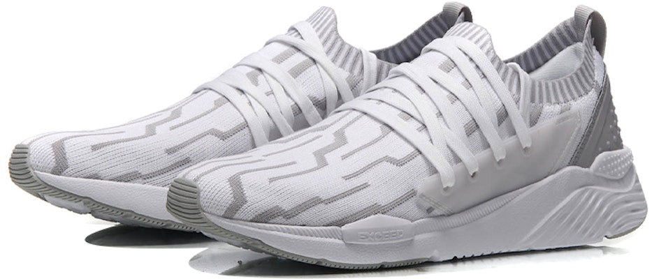 Li-Ning Qicheng Integrated Knit 'White Grey' AGLN083-2 Lookbook Li-Ning Qicheng Integrated Knit 'White Grey' AGLN083-2