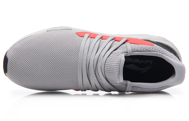 Lookbook Li-Ning Qicheng Knit Low 'Kelabu Merah' AGLM099-5