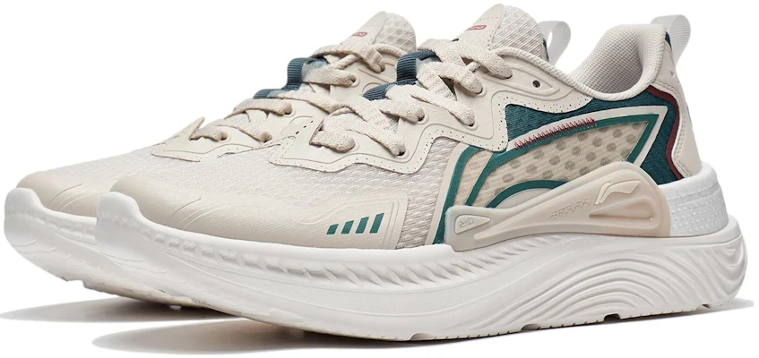 Li-Ning Qingyou 'Beige Hijau Putih' AGLT057-4 Lookbook Li-Ning Qingyou 'Beige Hijau Putih' AGLT057-4