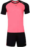 Li-Ning Quick-Dry Breathable Soccer Set Fluorescent Pink/Black YATU043-3 Li-Ning Quick-Dry Breathable Soccer Set Fluorescent Pink/Black YATU043-3