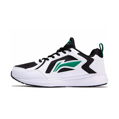 Li-Ning Rebound Shock Absorption Running Shoes 'Black White Green'