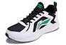 Lookbook Li-Ning Rebound Dempende Hardloopschoenen ''Zwart Wit Groen'' ARBQ039-3