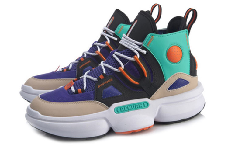 Lookbook 李宁 Reburn 2.0 EZ-Fit '黑蓝' AGBQ011-2