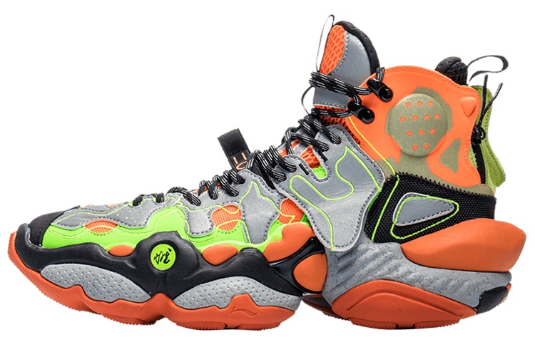 Li-Ning Reburn Ace Mid New York Fashion Week 'Orange Green Black' AGBP091-12