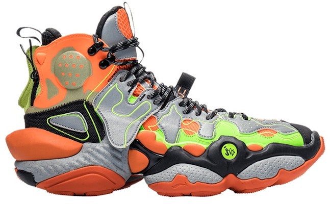 Li-Ning Reburn Ace Mid Minggu Fesyen New York 'Oren Hijau Hitam' AGBP091-12 Order Li-Ning Reburn Ace Mid Minggu Fesyen New York 'Oren Hijau Hitam' AGBP091-12