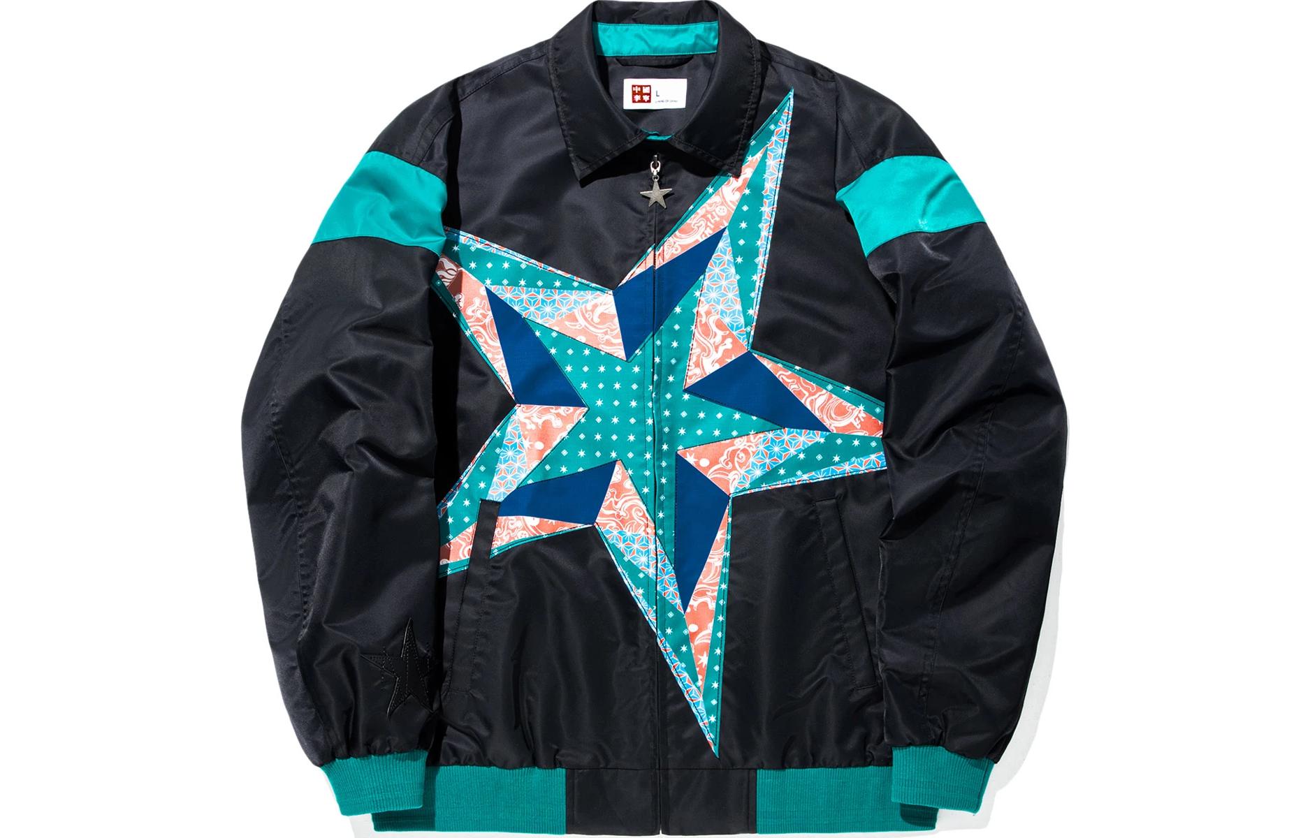 Li-Ning Reburn Collection Star Print Loose Fit Jacket Unisex Black AFDU277-3