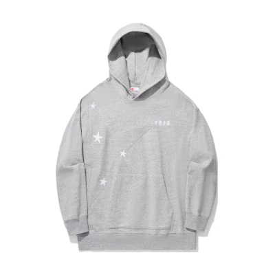 Li-Ning Reburn Series Star Logo Printed Hoodie Grey AWDU355-1