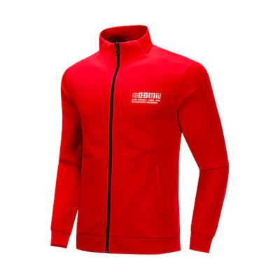 Li-Ning Red Casual Sports Zip-Up Jacket AWDP677-4