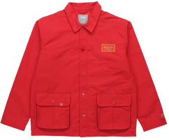 Li-Ning Red Embroidered Long-Sleeve Polo Jacket - Sports Fashion Series AFDR015-2 Li-Ning Red Embroidered Long-Sleeve Polo Jacket - Sports Fashion Series AFDR015-2