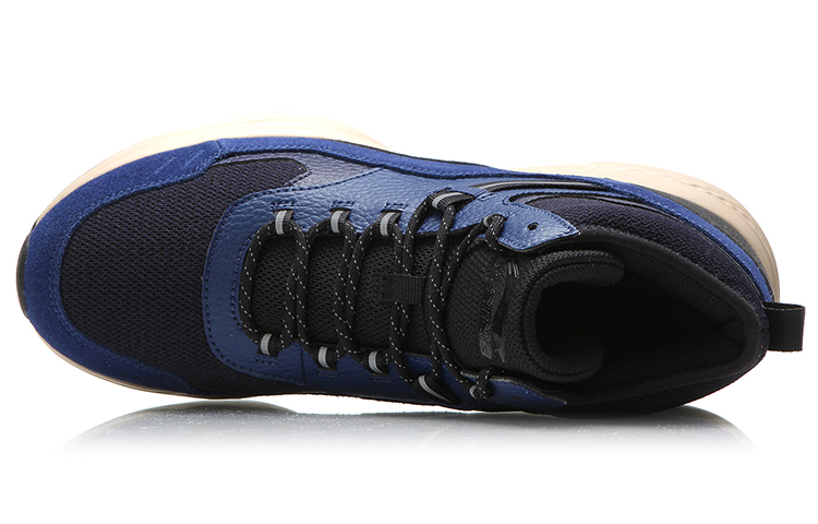 Lookbook Li-Ning Reflection High-Top Running ''Blu Nero''. AGLM095-3