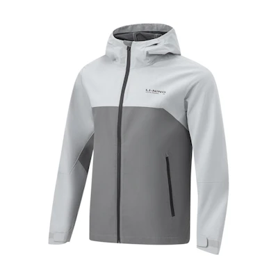Li-Ning Reflective Fitness Hoodie Jacket Mechanical Gray AFDT843-5