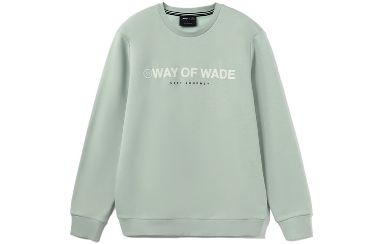 Li-Ning Reflective Logo Print Fleece Sweatshirt Green () AWDR839-4