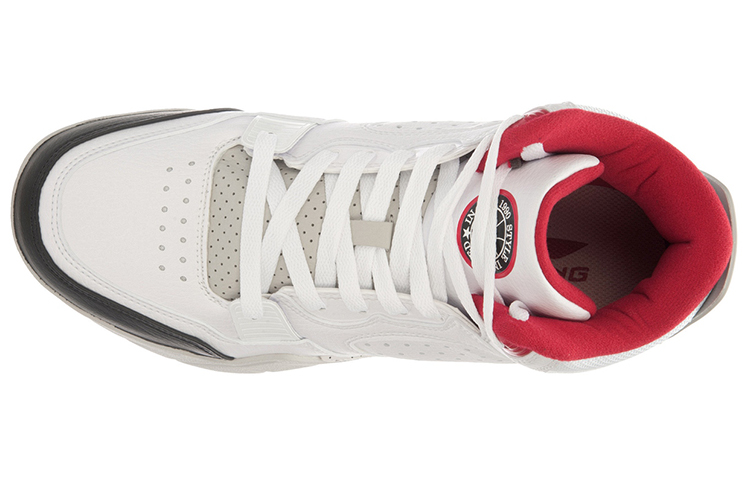 Lookbook Li-Ning Retro 90 High 'Blanco Rojo Negro' ABCL021-1
