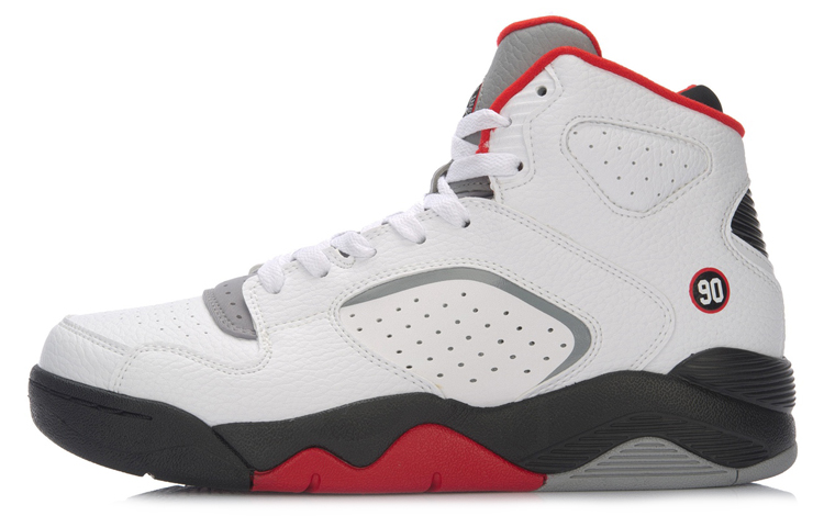 Li-Ning Retro 90 II High 'White Black Red' ABCM001-1