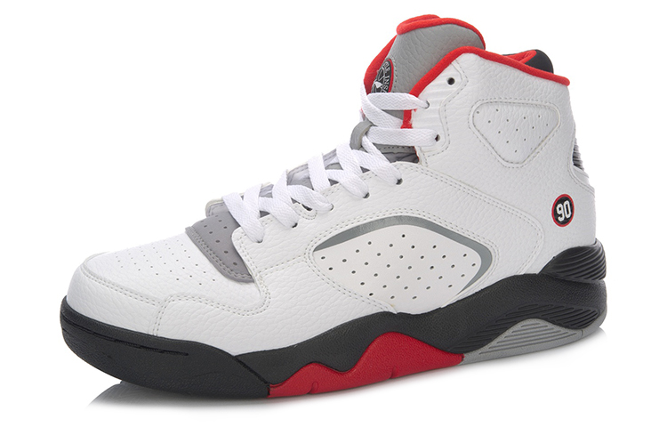 Order Li-Ning Retro 90 II High 'Putih Hitam Merah' ABCM001-1