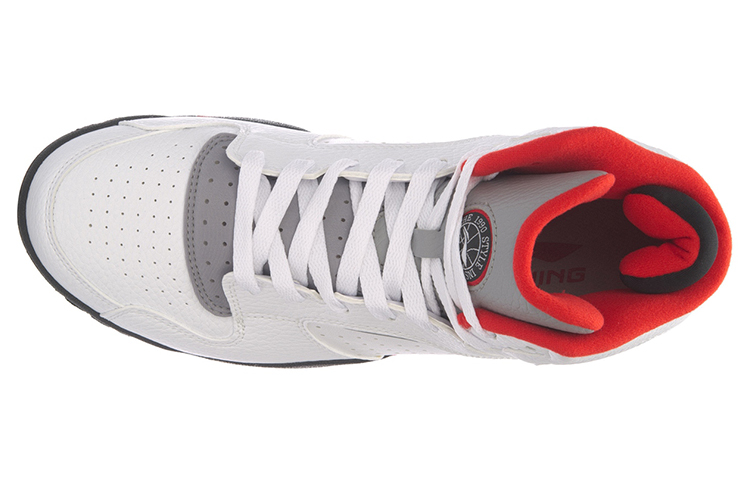 Lookbook Li-Ning Retro 90 II High 'Putih Hitam Merah' ABCM001-1