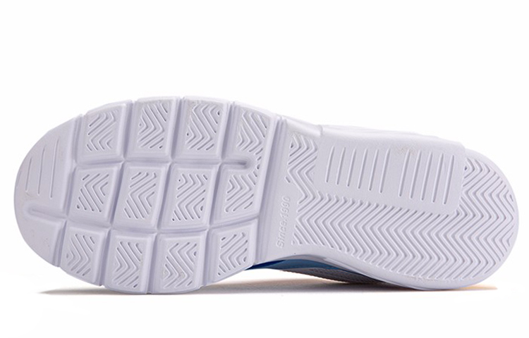 Shop 李寧 復古潮流休閒 低幫 跑步鞋 男女同款 白藍