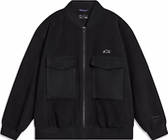 Li-Ning Retro Baseball Collar Jacket - Black AFDT889-3 Li-Ning Retro Baseball Collar Jacket - Black AFDT889-3