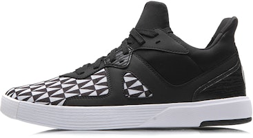 Li-Ning Retro Basketball Mid 'Black White Geometric' ABCM087-2 Li-Ning Retro Basketball Mid 'Black White Geometric' ABCM087-2