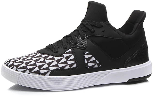 Li-Ning Retro Basketball Mid 'Black White Geometric' ABCM087-2 Order Li-Ning Retro Basketball Mid 'Black White Geometric' ABCM087-2