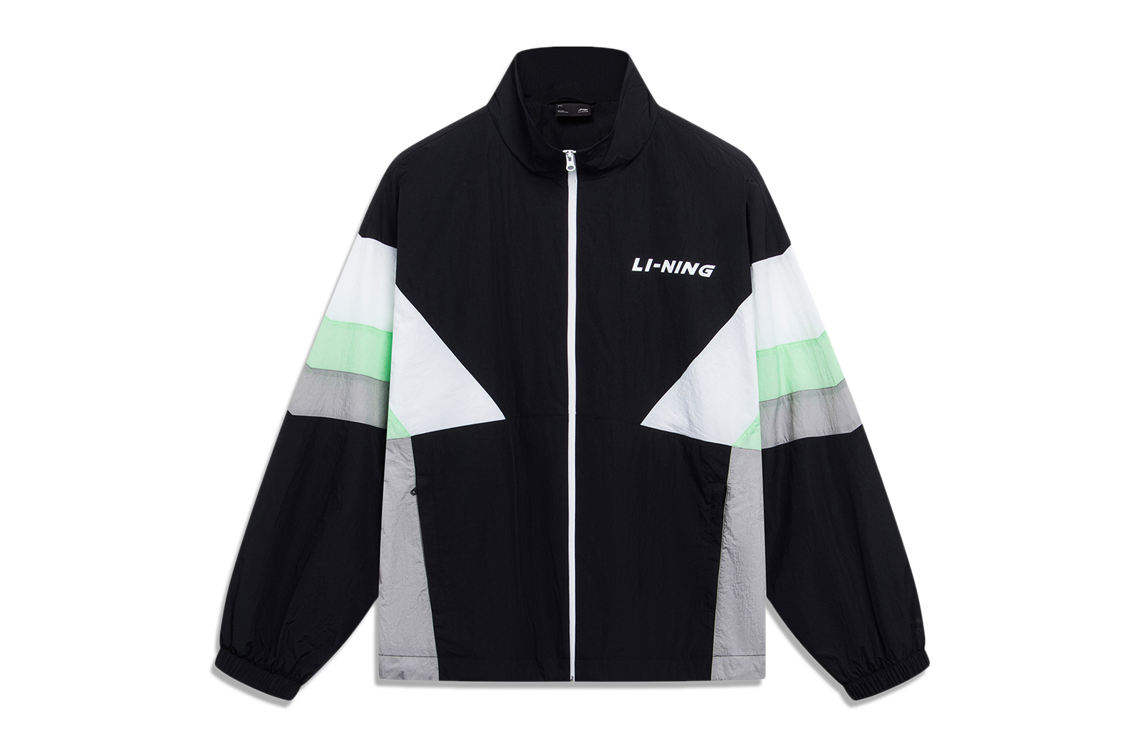 Li-Ning Retro Colorblock Letter Print Jacket Unisex - Black AJDT503-3