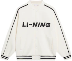 Li-Ning Retro Colorblock Logo Baseball Jacket Unisex Off-White Fall Collection AWDT545-1 Li-Ning Retro Colorblock Logo Baseball Jacket Unisex Off-White Fall Collection AWDT545-1