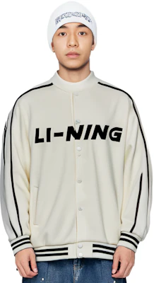 Li-Ning Retro Colorblock Logo Baseball Jacket Unisex Off-White Fall Collection AWDT545-1 Sizing Li-Ning Retro Colorblock Logo Baseball Jacket Unisex Off-White Fall Collection AWDT545-1