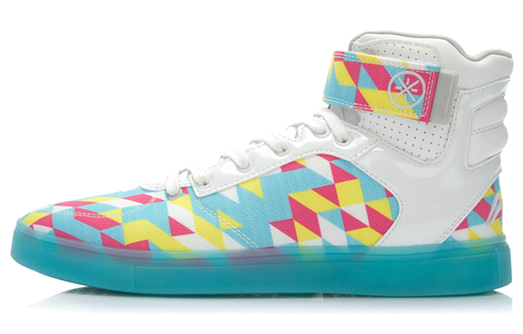 Li-Ning Retro High-Top Basketball 'Blue White' ABCK001-3